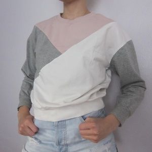 Colorblock Minimalist Pullover Sweater